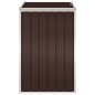 vidaXL Cobertizo para ccontenedor de basura acero marrón 72x81x121 cm vidaXL Cobertizo para ccontenedor de basura acero marrón 72x81x121 cm