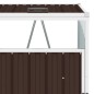 vidaXL Cobertizo para ccontenedor de basura acero marrón 72x81x121 cm vidaXL Cobertizo para ccontenedor de basura acero marrón 72x81x121 cm