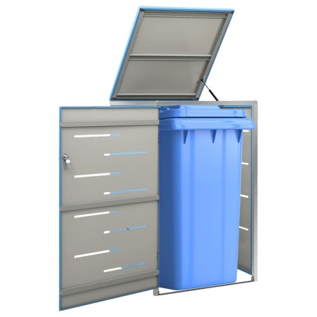 vidaXL Cobertizo para un contenedor basura acero 69x77,5x112,5 cm