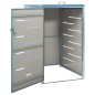 vidaXL Cobertizo para un contenedor basura acero 69x77,5x112,5 cm vidaXL Cobertizo para un contenedor basura acero 69x77,5x112,5 cm