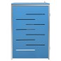 vidaXL Cobertizo para un contenedor basura acero 69x77,5x112,5 cm vidaXL Cobertizo para un contenedor basura acero 69x77,5x112,5 cm