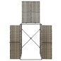 vidaXL Cobertizo para contenedor de basura ratán PE gris 70x80x117 cm vidaXL Cobertizo para contenedor de basura ratán PE gris 70x80x117 cm