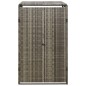 vidaXL Cobertizo para contenedor de basura ratán PE gris 70x80x117 cm vidaXL Cobertizo para contenedor de basura ratán PE gris 70x80x117 cm