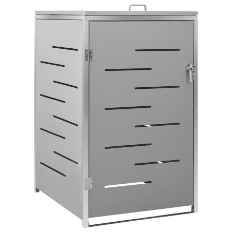vidaXL Cobertizo para un contenedor basura acero 69x77,5x112,5 cm