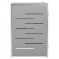 vidaXL Cobertizo para un contenedor basura acero 69x77,5x112,5 cm vidaXL Cobertizo para un contenedor basura acero 69x77,5x112,5 cm