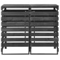 vidaXL Cobertizo doble cubos basura madera pino pintada 140x75x121cm vidaXL Cobertizo doble cubos basura madera pino pintada 140x75x121cm