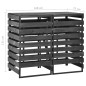 vidaXL Cobertizo doble cubos basura madera pino pintada 140x75x121cm vidaXL Cobertizo doble cubos basura madera pino pintada 140x75x121cm