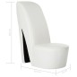 vidaXL Sillón con forma de zapato de tacón cuero sintético blanco vidaXL Sillón con forma de zapato de tacón cuero sintético blanco