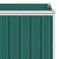 vidaXL Cobertizo triple contenedor de basura acero verde 213x81x121 cm vidaXL Cobertizo triple contenedor de basura acero verde 213x81x121 cm