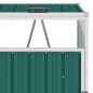 vidaXL Cobertizo triple contenedor de basura acero verde 213x81x121 cm vidaXL Cobertizo triple contenedor de basura acero verde 213x81x121 cm