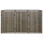 vidaXL Cobertizo 3 contenedores de basura ratán PE gris 207x80x117 cm vidaXL Cobertizo 3 contenedores de basura ratán PE gris 207x80x117 cm
