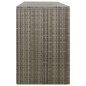 vidaXL Cobertizo 3 contenedores de basura ratán PE gris 207x80x117 cm vidaXL Cobertizo 3 contenedores de basura ratán PE gris 207x80x117 cm