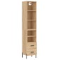 vidaXL Aparador de madera contrachapada roble Sonoma 34,5x34x180 cm vidaXL Aparador de madera contrachapada roble Sonoma 34,5x34x180 cm