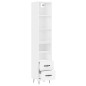 vidaXL Aparador alto madera contrachapada blanco 34,5x34x180 cm vidaXL Aparador alto madera contrachapada blanco 34,5x34x180 cm