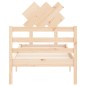 vidaXL Estructura de cama individual con cabecero madera maciza vidaXL Estructura de cama individual con cabecero madera maciza