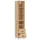vidaXL Aparador de madera contrachapada roble Sonoma 34,5x34x180 cm vidaXL Aparador de madera contrachapada roble Sonoma 34,5x34x180 cm
