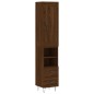 vidaXL Aparador alto madera contrachapada roble marrón 34,5x34x180 cm vidaXL Aparador alto madera contrachapada roble marrón 34,5x34x180 cm