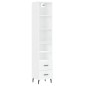 vidaXL Aparador alto madera contrachapada blanco 34,5x34x180 cm vidaXL Aparador alto madera contrachapada blanco 34,5x34x180 cm