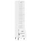 vidaXL Aparador alto madera contrachapada blanco 34,5x34x180 cm vidaXL Aparador alto madera contrachapada blanco 34,5x34x180 cm