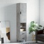 vidaXL Aparador de madera contrachapada gris hormigón 34,5x34x180 cm vidaXL Aparador de madera contrachapada gris hormigón 34,5x34x180 cm