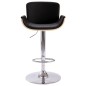 vidaXL Taburete de cocina cuero sintético negro vidaXL Taburete de cocina cuero sintético negro