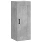 vidaXL Aparador de madera contrachapada gris hormigón 34,5x34x180 cm vidaXL Aparador de madera contrachapada gris hormigón 34,5x34x180 cm