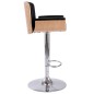 vidaXL Taburete de cocina cuero sintético negro vidaXL Taburete de cocina cuero sintético negro