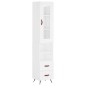 vidaXL Aparador alto madera contrachapada blanco 34,5x34x180 cm vidaXL Aparador alto madera contrachapada blanco 34,5x34x180 cm