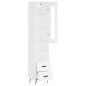 vidaXL Aparador alto madera contrachapada blanco 34,5x34x180 cm vidaXL Aparador alto madera contrachapada blanco 34,5x34x180 cm