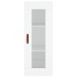 vidaXL Aparador alto madera contrachapada blanco 34,5x34x180 cm vidaXL Aparador alto madera contrachapada blanco 34,5x34x180 cm