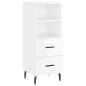 vidaXL Aparador alto madera contrachapada blanco brillo 34,5x34x180 cm vidaXL Aparador alto madera contrachapada blanco brillo 34,5x34x180 cm