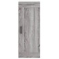 vidaXL Aparador alto madera contrachapada gris Sonoma 34,5x34x180 cm vidaXL Aparador alto madera contrachapada gris Sonoma 34,5x34x180 cm