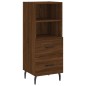 vidaXL Aparador alto madera contrachapada roble marrón 34,5x34x180 cm vidaXL Aparador alto madera contrachapada roble marrón 34,5x34x180 cm