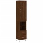 vidaXL Aparador alto madera contrachapada roble marrón 34,5x34x180 cm vidaXL Aparador alto madera contrachapada roble marrón 34,5x34x180 cm