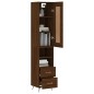 vidaXL Aparador alto madera contrachapada roble marrón 34,5x34x180 cm vidaXL Aparador alto madera contrachapada roble marrón 34,5x34x180 cm