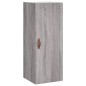 vidaXL Aparador alto madera contrachapada gris Sonoma 34,5x34x180 cm vidaXL Aparador alto madera contrachapada gris Sonoma 34,5x34x180 cm
