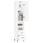 vidaXL Aparador alto madera contrachapada blanco brillo 34,5x34x180 cm vidaXL Aparador alto madera contrachapada blanco brillo 34,5x34x180 cm