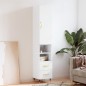 vidaXL Aparador alto madera contrachapada blanco 34,5x34x180 cm vidaXL Aparador alto madera contrachapada blanco 34,5x34x180 cm