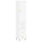 vidaXL Aparador alto madera contrachapada blanco 34,5x34x180 cm vidaXL Aparador alto madera contrachapada blanco 34,5x34x180 cm