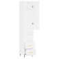 vidaXL Aparador alto madera contrachapada blanco 34,5x34x180 cm vidaXL Aparador alto madera contrachapada blanco 34,5x34x180 cm