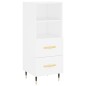 vidaXL Aparador alto madera contrachapada blanco 34,5x34x180 cm vidaXL Aparador alto madera contrachapada blanco 34,5x34x180 cm