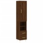 vidaXL Aparador alto madera contrachapada roble marrón 34,5x34x180 cm vidaXL Aparador alto madera contrachapada roble marrón 34,5x34x180 cm