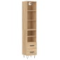 vidaXL Aparador de madera contrachapada roble Sonoma 34,5x34x180 cm vidaXL Aparador de madera contrachapada roble Sonoma 34,5x34x180 cm