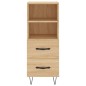 vidaXL Aparador de madera contrachapada roble Sonoma 34,5x34x180 cm vidaXL Aparador de madera contrachapada roble Sonoma 34,5x34x180 cm