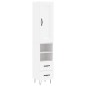vidaXL Aparador alto madera contrachapada blanco 34,5x34x180 cm vidaXL Aparador alto madera contrachapada blanco 34,5x34x180 cm