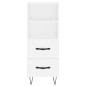 vidaXL Aparador alto madera contrachapada blanco 34,5x34x180 cm vidaXL Aparador alto madera contrachapada blanco 34,5x34x180 cm