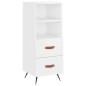 vidaXL Aparador alto madera contrachapada blanco brillo 34,5x34x180 cm vidaXL Aparador alto madera contrachapada blanco brillo 34,5x34x180 cm