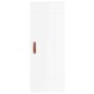vidaXL Aparador alto madera contrachapada blanco brillo 34,5x34x180 cm vidaXL Aparador alto madera contrachapada blanco brillo 34,5x34x180 cm