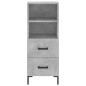 vidaXL Aparador de madera contrachapada gris hormigón 34,5x34x180 cm vidaXL Aparador de madera contrachapada gris hormigón 34,5x34x180 cm