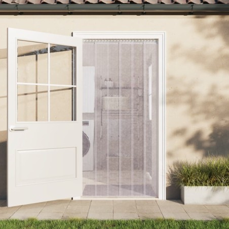 vidaXL Tira de cortina para puertas PVC transparente 300x2,6 mm 10 m